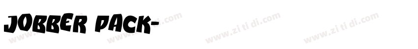 jobber pack字体转换
